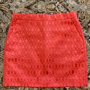 JCrew Factory Coral Mini Skirt